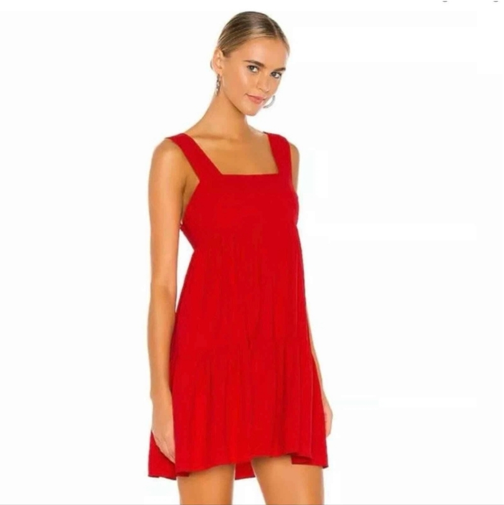 Amanda Uprichard Mitzi Mini Dress in Candy Apple Red XS